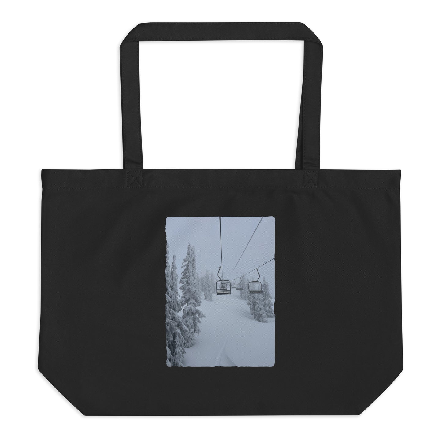 Pow Day Large Organic Tote Bag