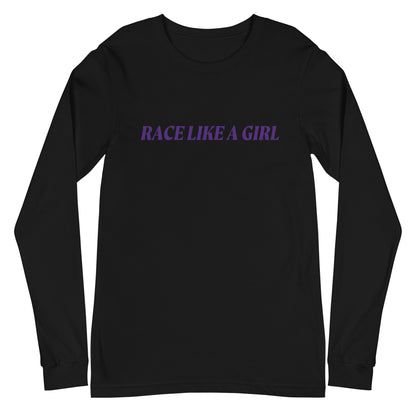 Race Like a Girl Long Sleeve Tee