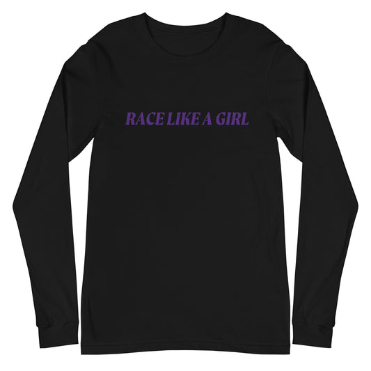 Race Like a Girl Long Sleeve Tee