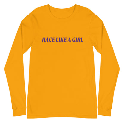 Race Like a Girl Long Sleeve Tee