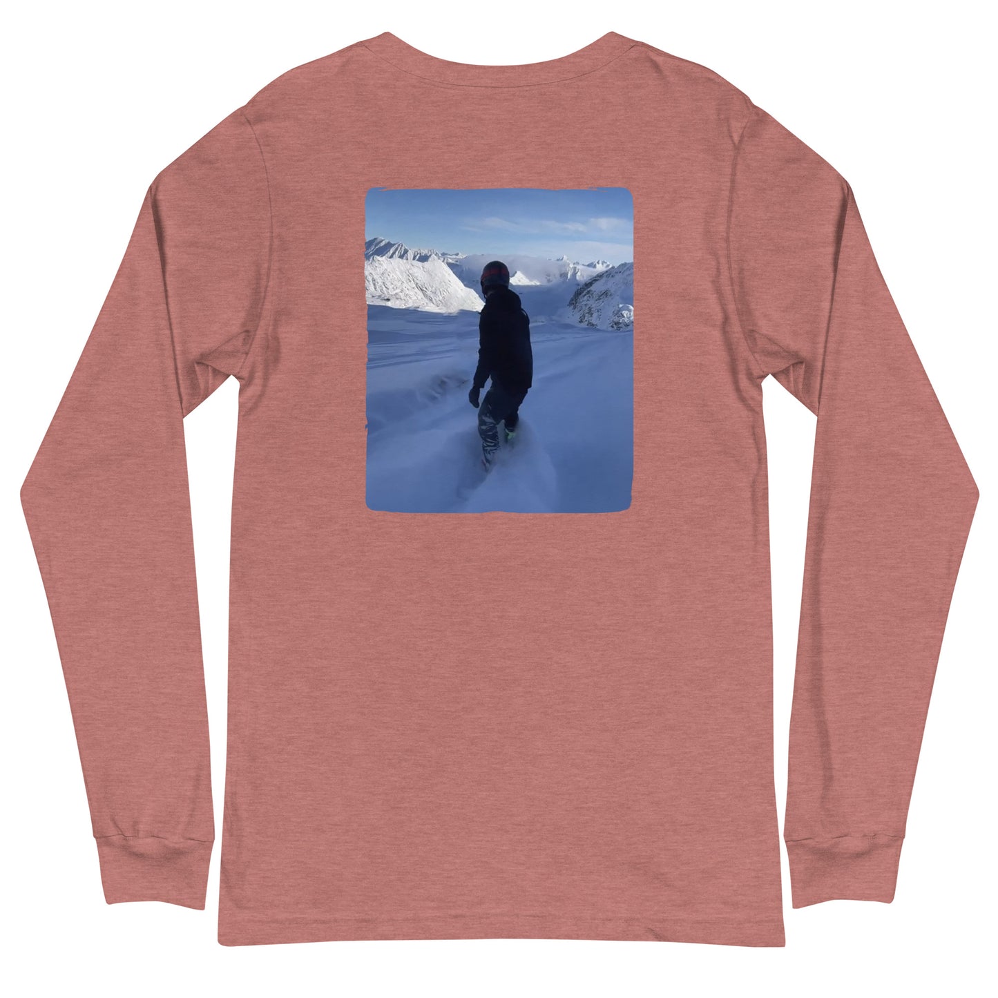 Pow Day w/Boarder Long Sleeve Tee