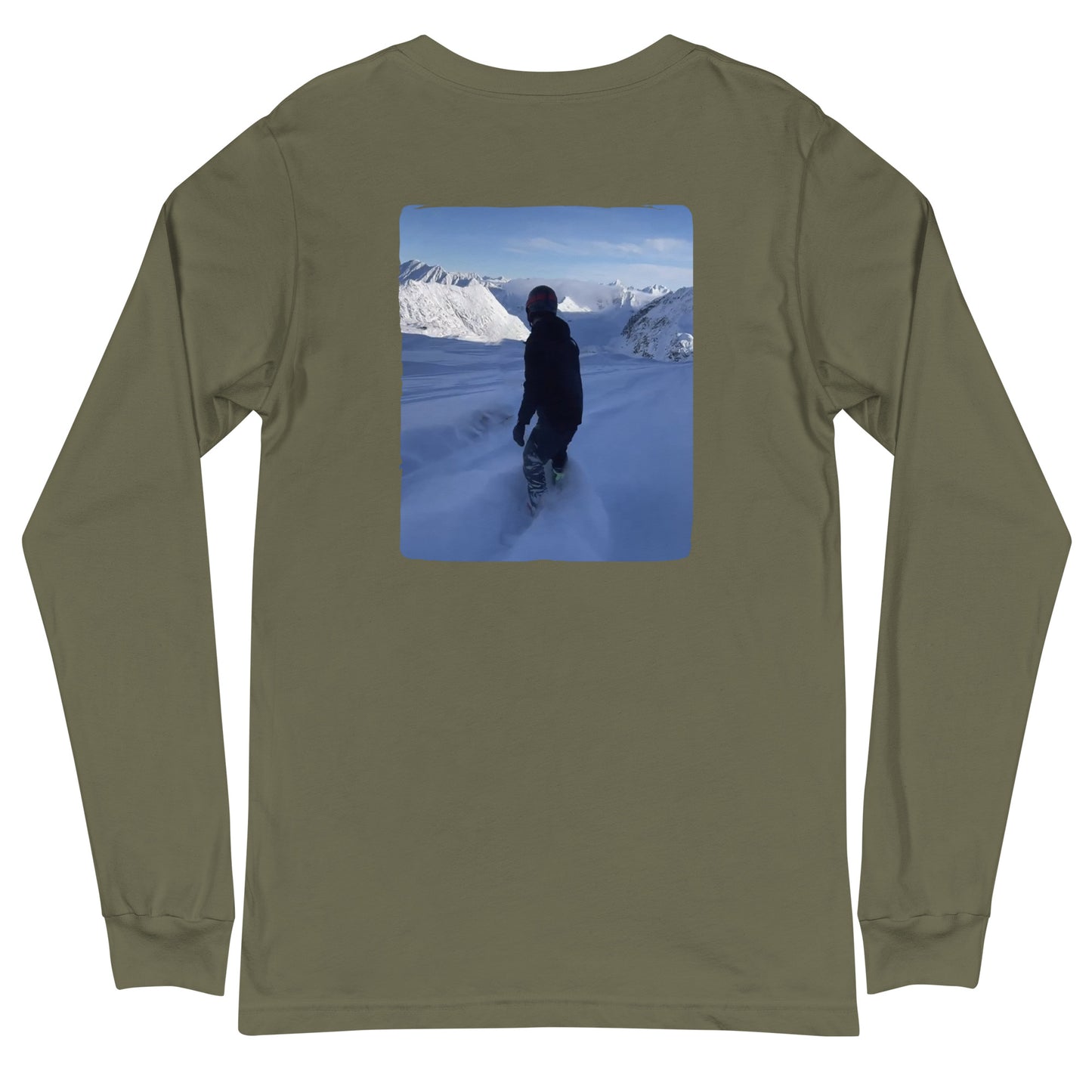 Pow Day w/Boarder Long Sleeve Tee