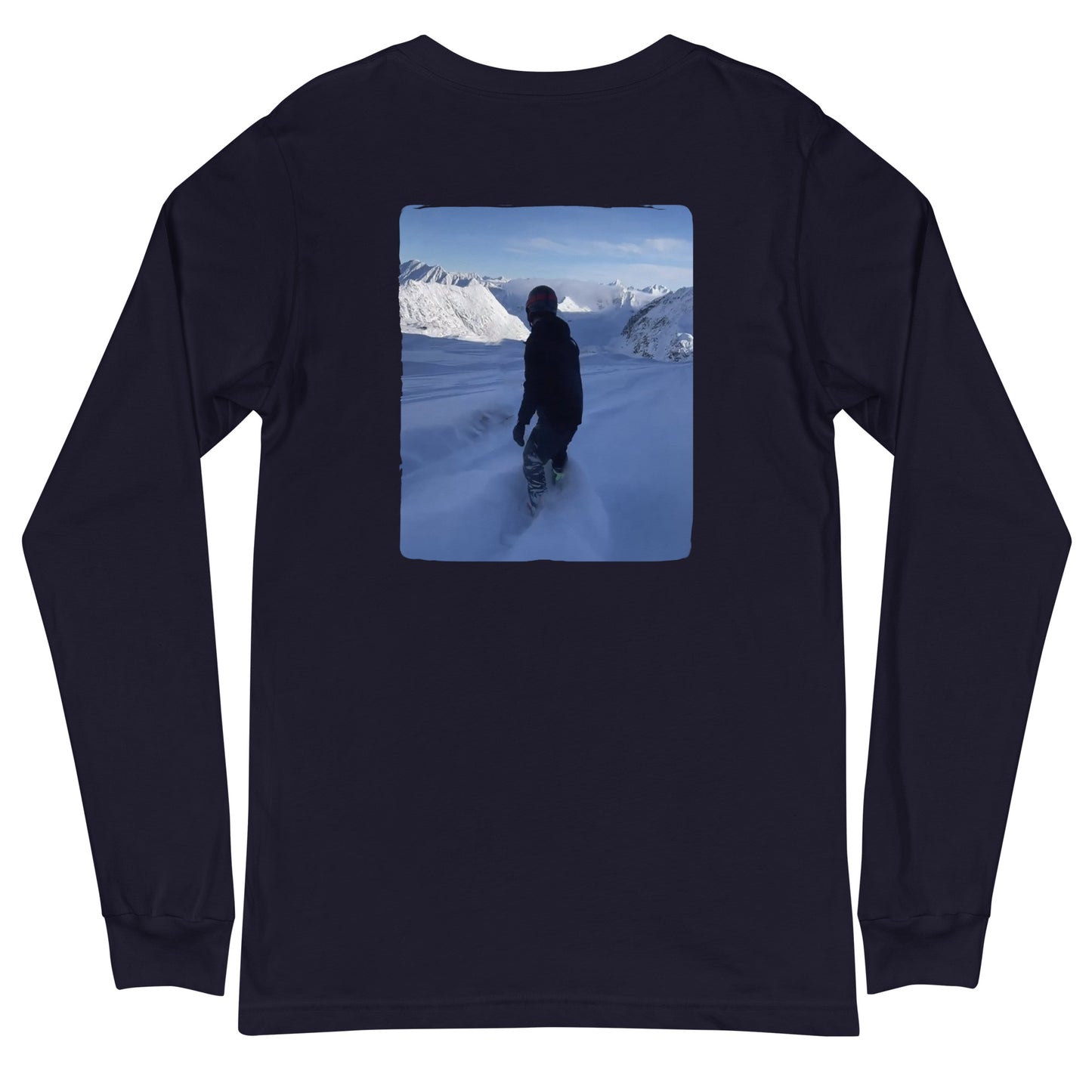 Pow Day w/Boarder Long Sleeve Tee