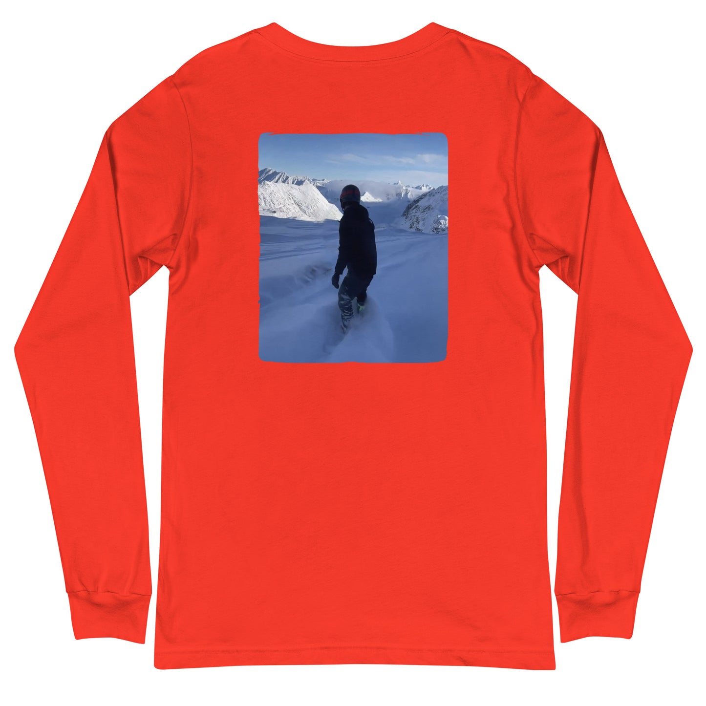 Pow Day w/Boarder Long Sleeve Tee