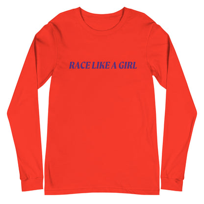 Race Like a Girl Long Sleeve Tee