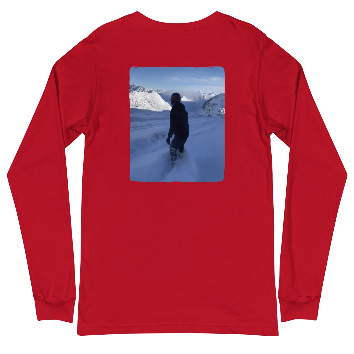 Pow Day w/Boarder Long Sleeve Tee